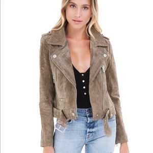 Blank NYC Moto Leather Fringe Jacket Size M